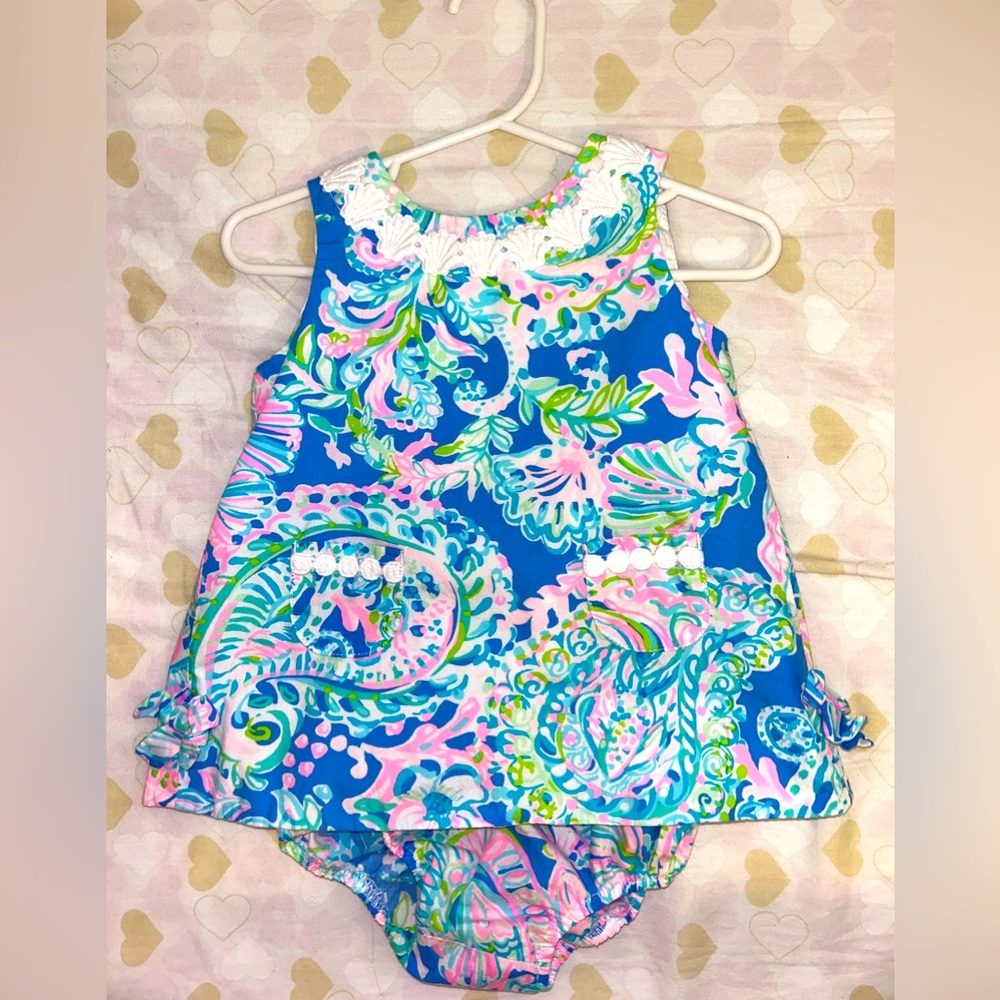Baby Lilly Pulitzer Infant dress set 🩵